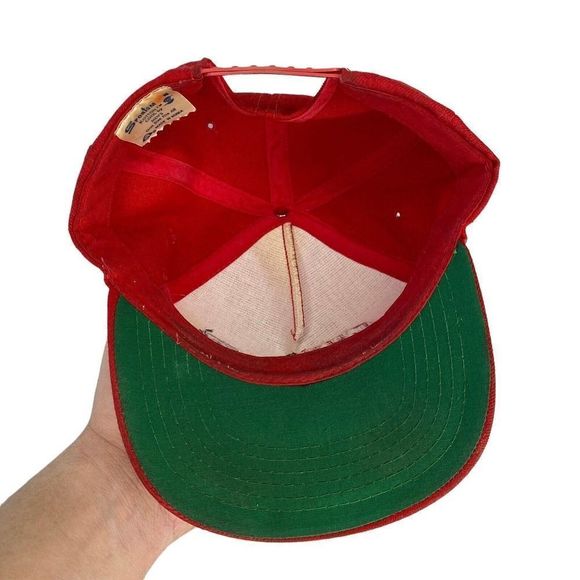 Vintage Washington State Cougars Hat Snap Back Trucker Cap Crimson Script WSU - Picture 5 of 6